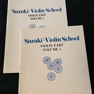 Suzuki Violin School Part 1 & Part 5; excellent vintage condition RARE both 1978